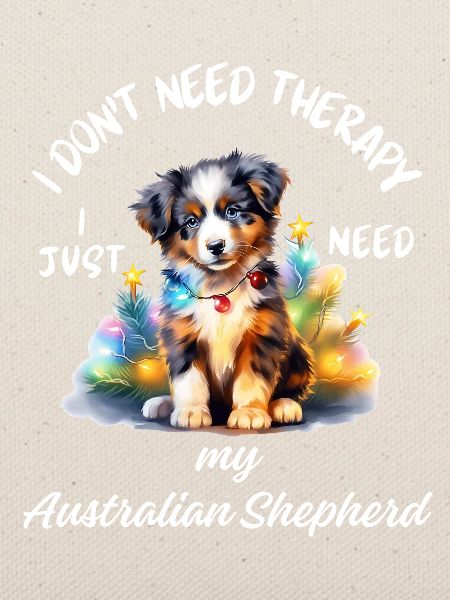 Weihnachts-Australian Shepherd-Welpe