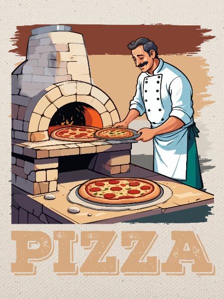 Pizzabäcker Am Steinofen Pizza Bäcker