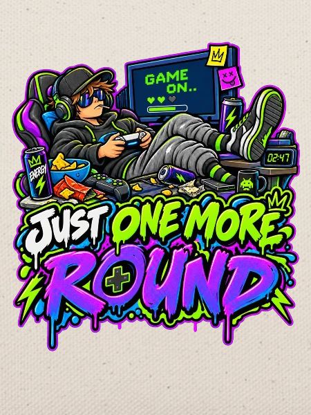 Just One More Round Neon