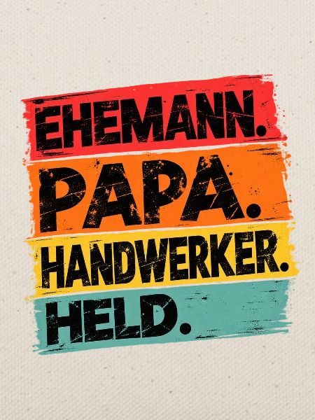 Ehemann Papa Handwerker Held