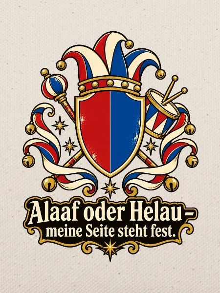 Karneval Fan Alaaf oder Helau Jeck