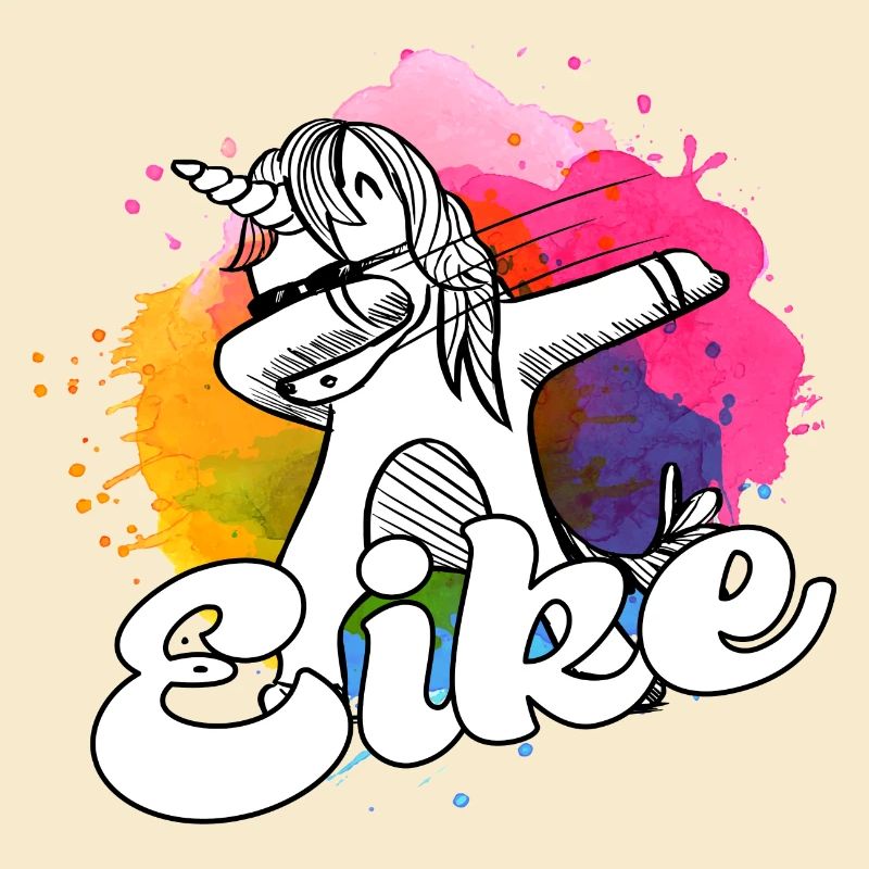 EIKE - Beau nom de garçon avec licorne cool