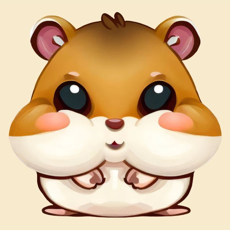 Cute hamster hamster cheeks