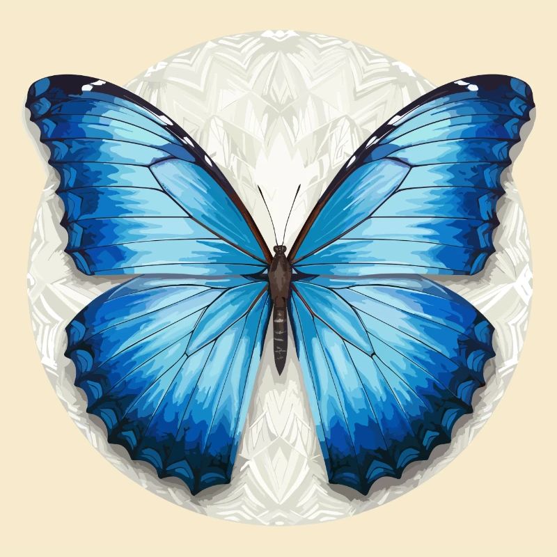 Morpho Papillon Bleu