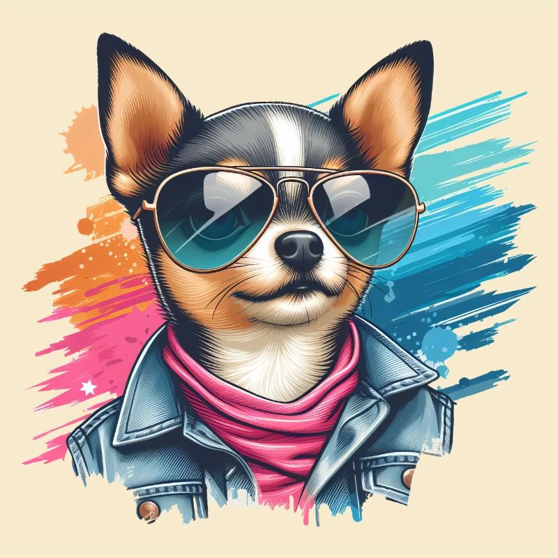 Chihuahua Splash Kunst