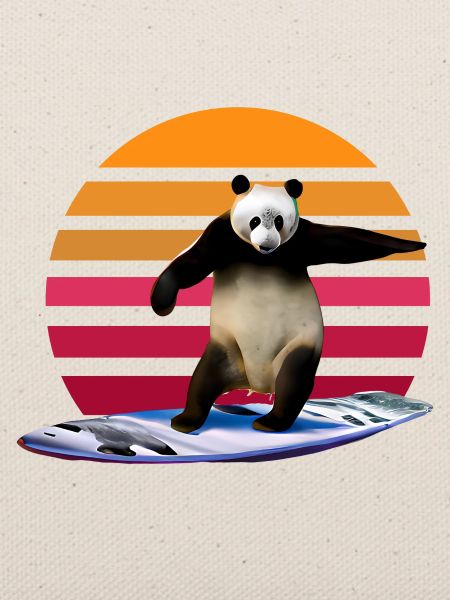 Panda Surfer