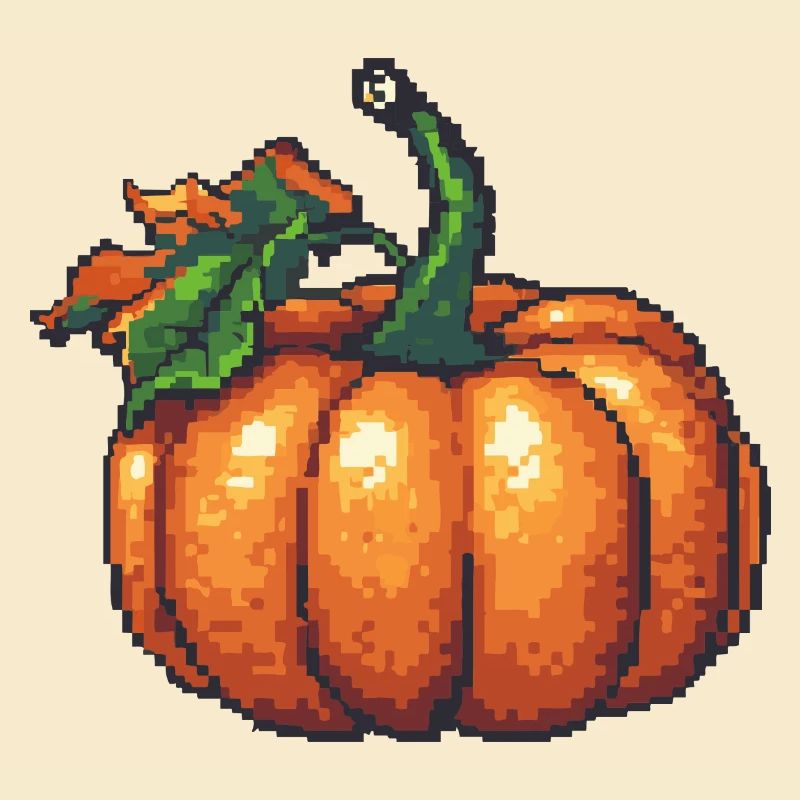 Pumpkin Pixel Icon