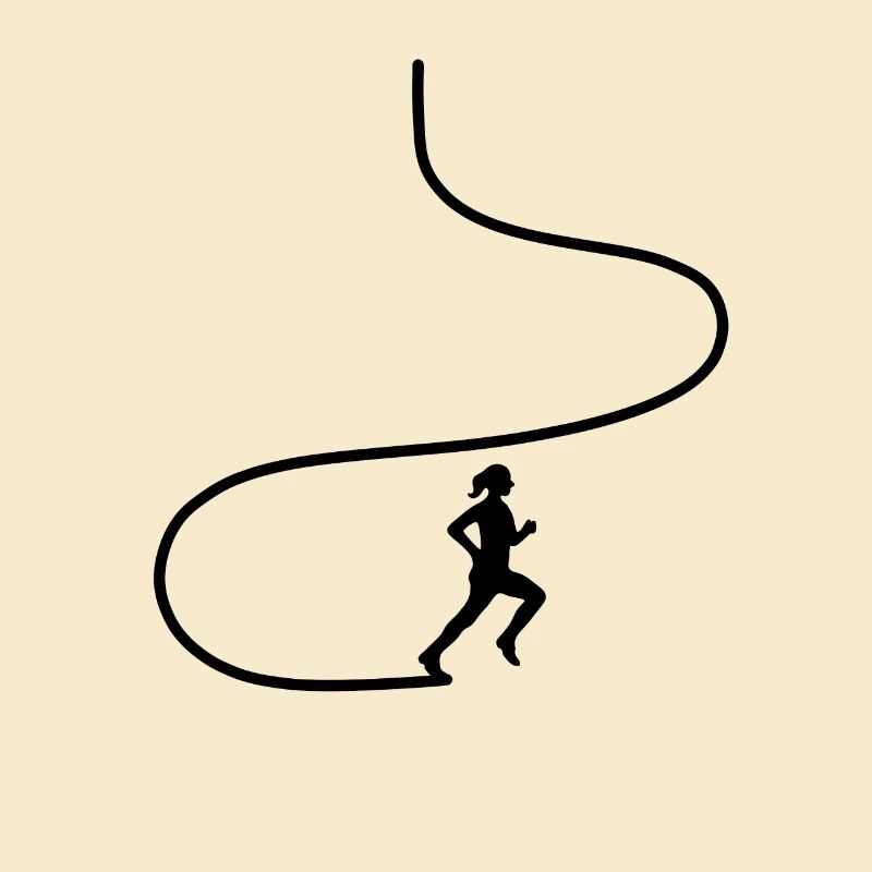 Läuferin Joggerin Hobbyläuferin