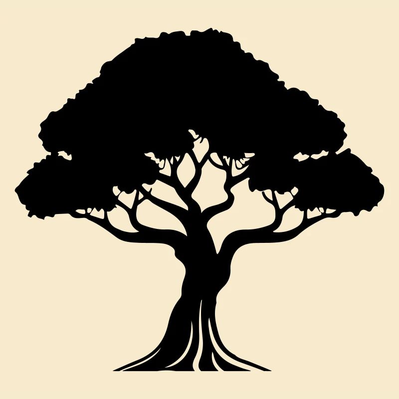 Tree Symbol Silhouette