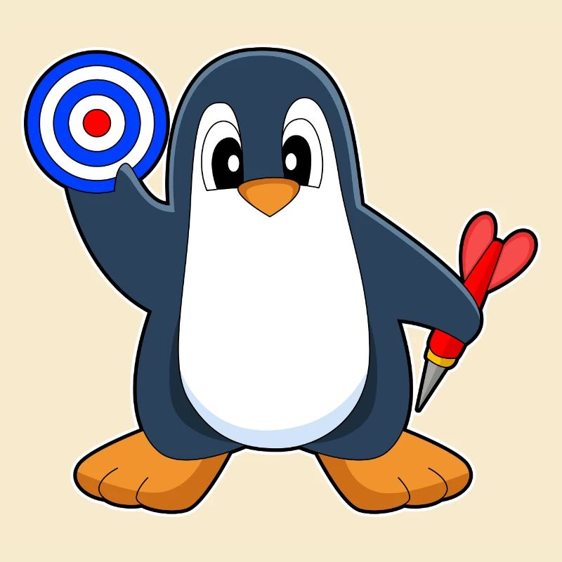 Pinguin Dart Dartpfeil