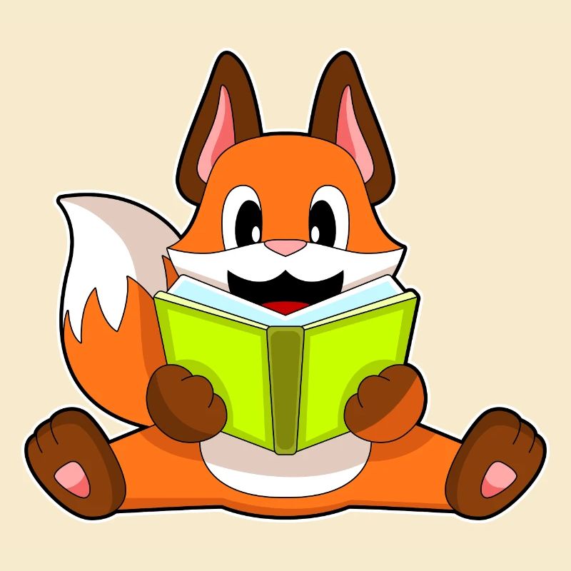 Fox Reading Book