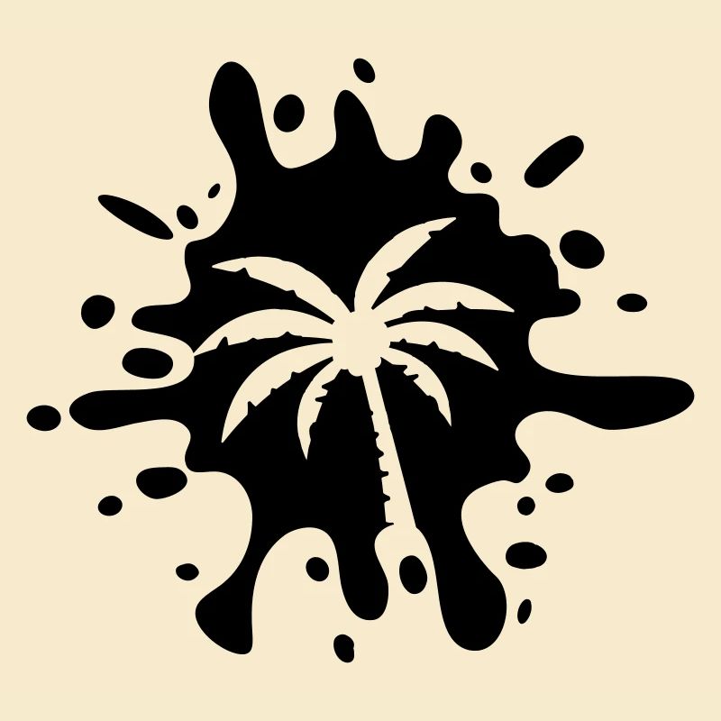Palme Symbol Klecks