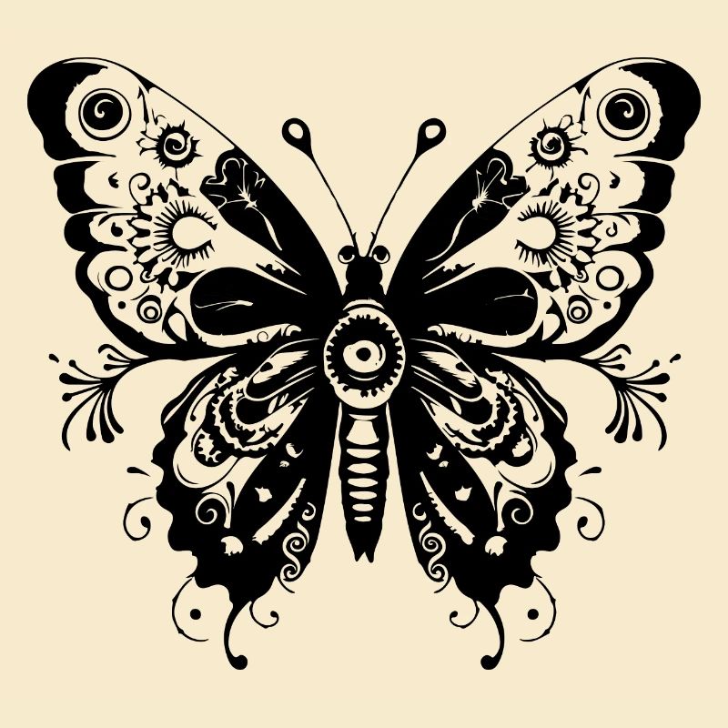 Schmetterling Mandala Boho