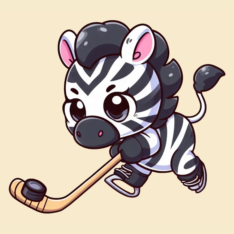 Zebra auf dem Eis: Eishockey mal anders!
