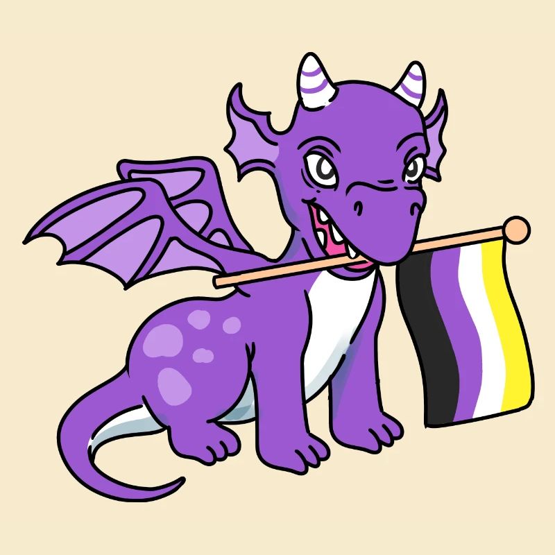 Nonbinary Pride Drache Nonbinary Pride
