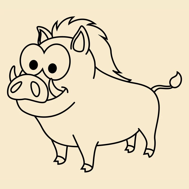 Wildschwein Comic Tier