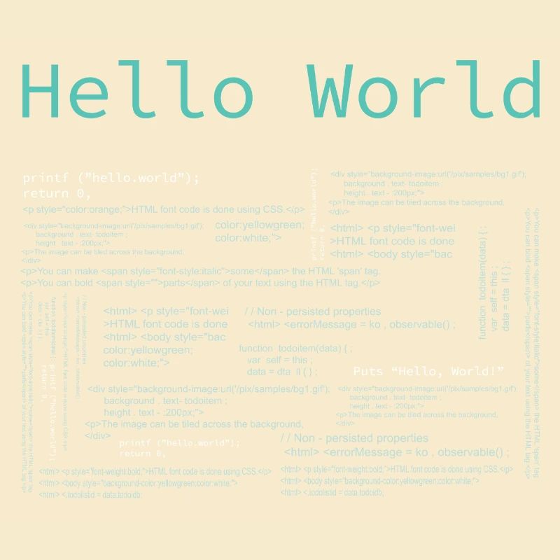 Hello World - Computer Pr... Programmers & Nerd