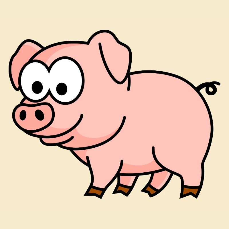 Schwein Comic Tier