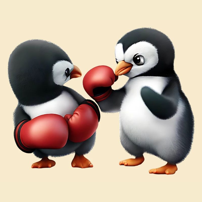 Pinguin Boxkampf
