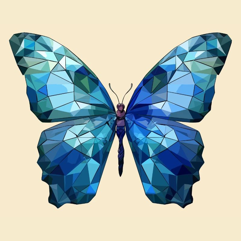 Blauer Morpho-Schmetterling