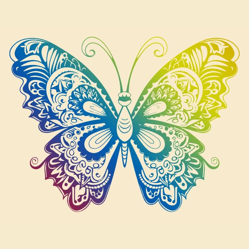 Schmetterling Mandala Boho