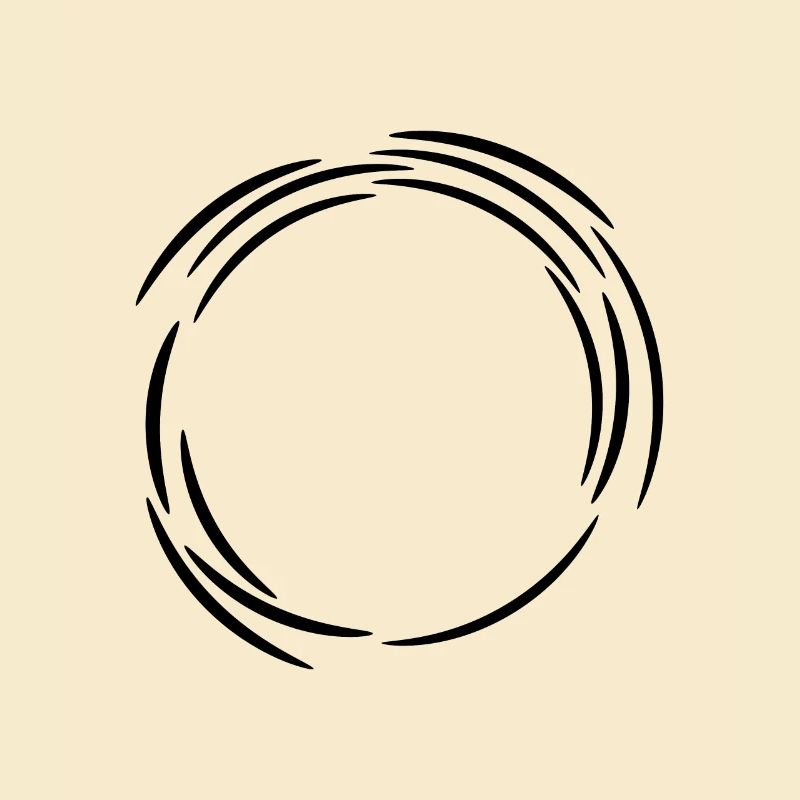 Cercle de ligne de conception lignes