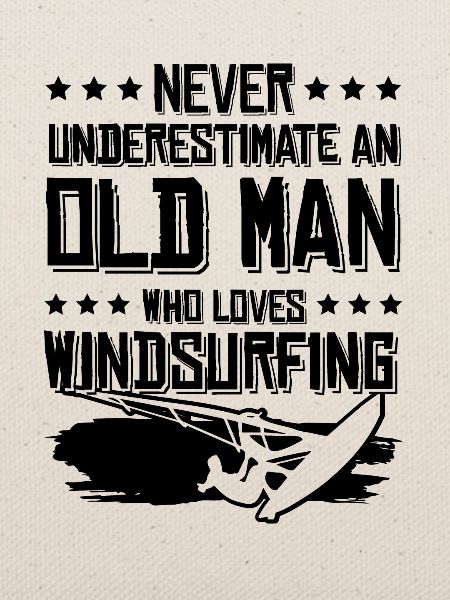 alter mann Windsurfing