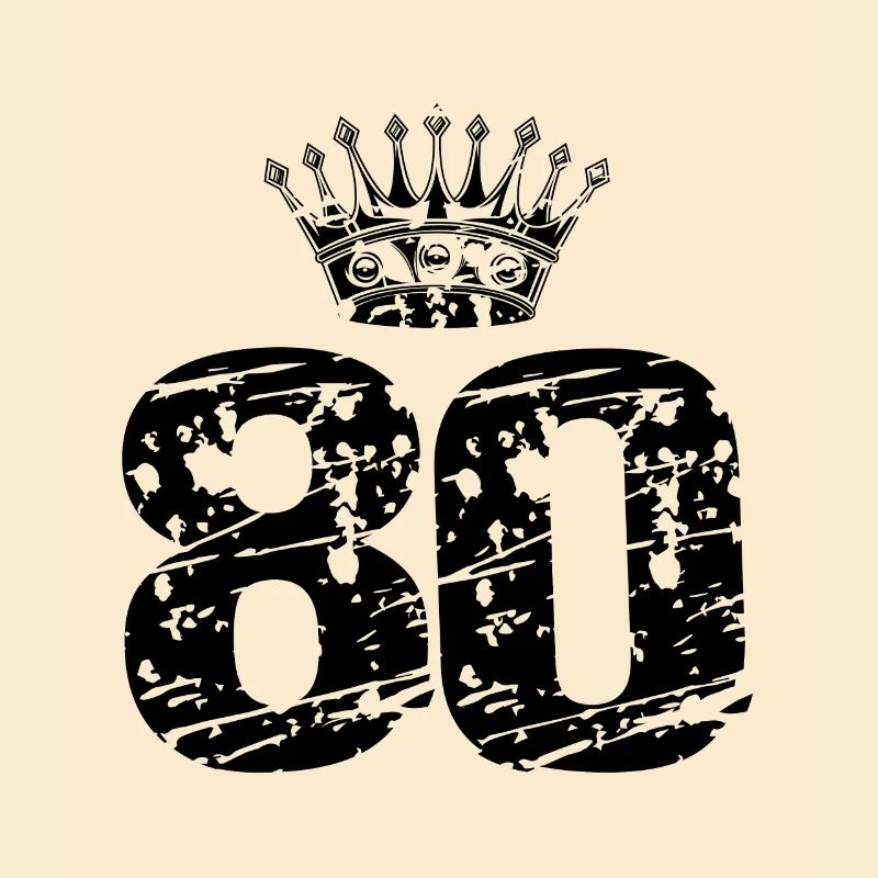 80 Zahl Krone