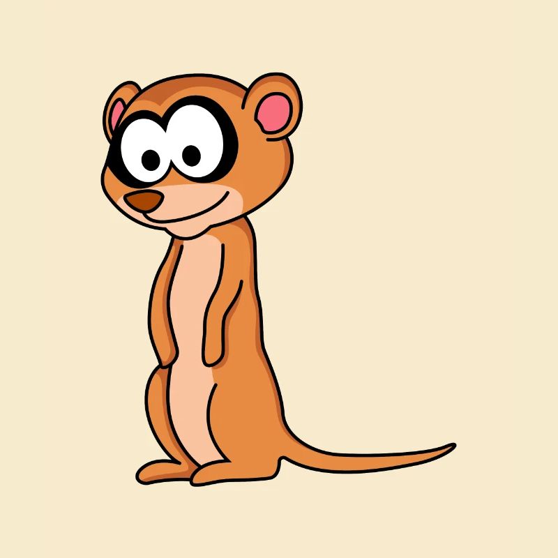 Erdmännchen Comic Tier