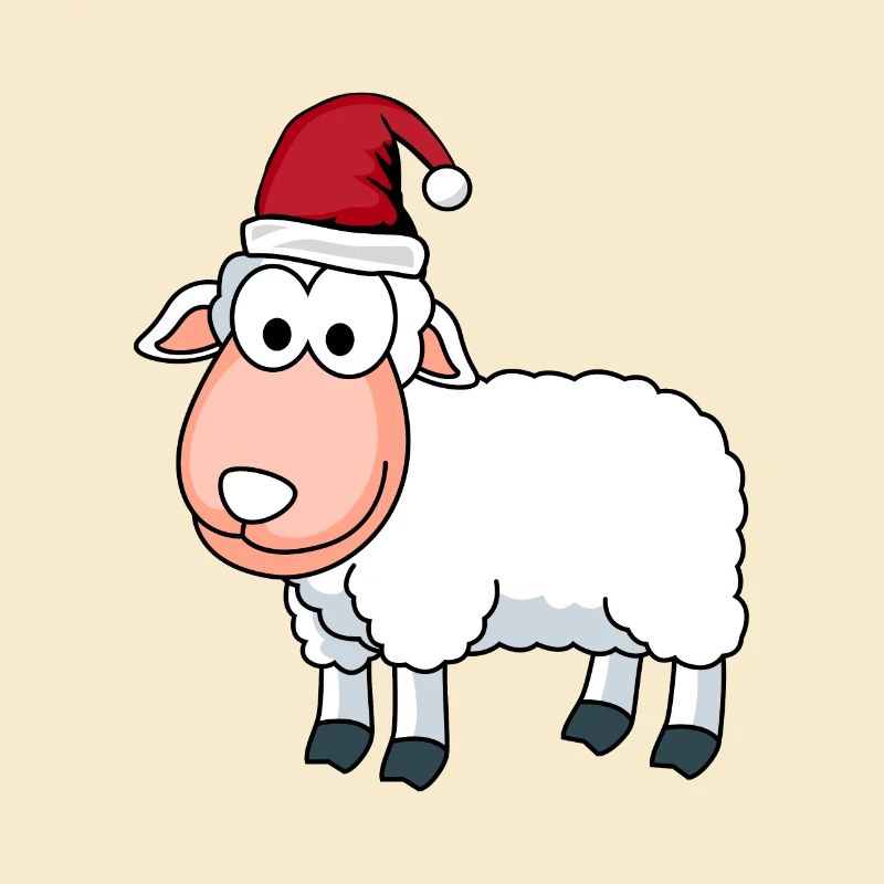 Moutons Comic Noël