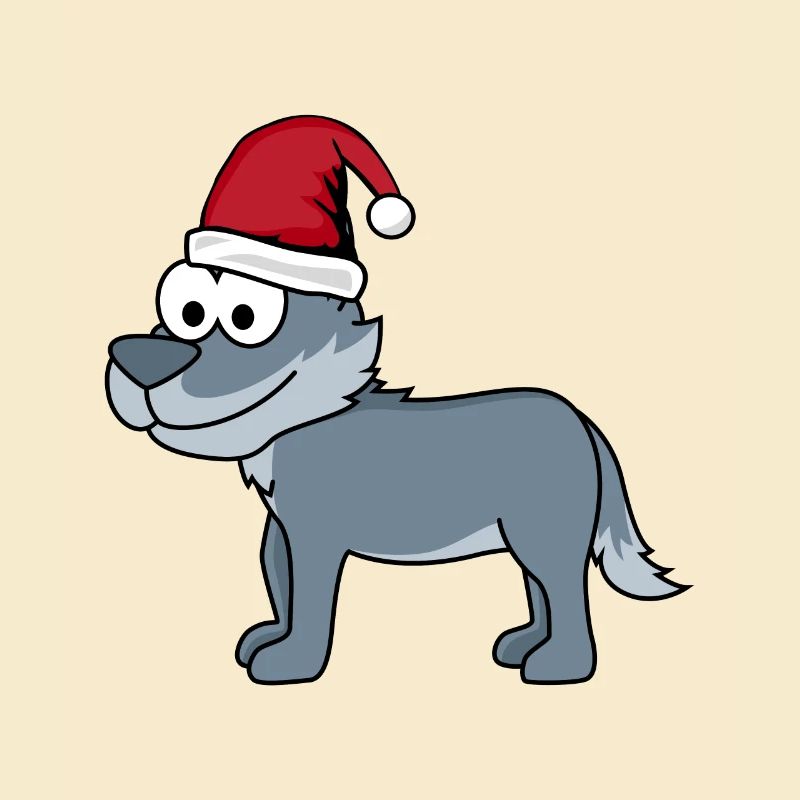 Wolf Comic Christmas