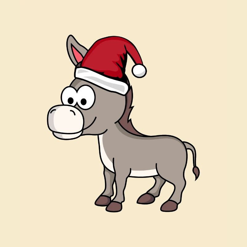 Bande dessinée âne Noël