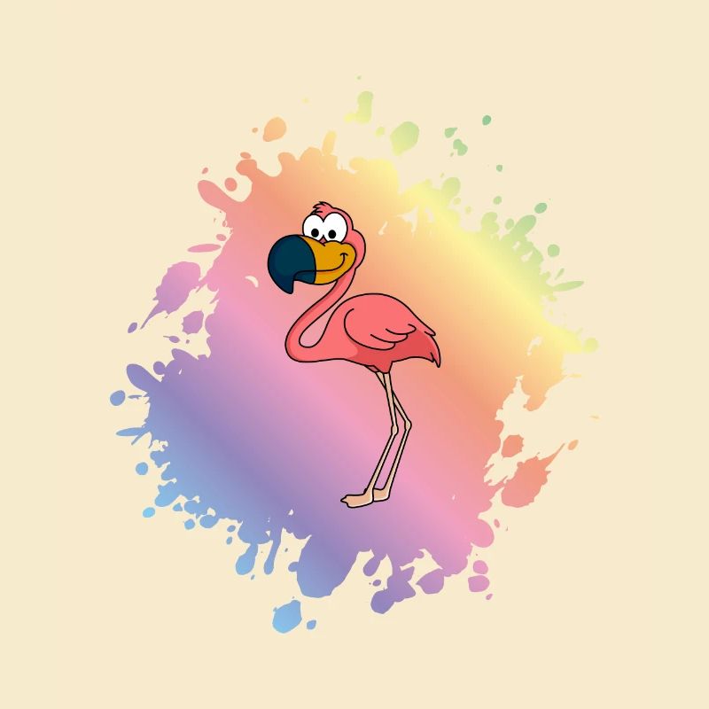 Flamingo Comic Animal