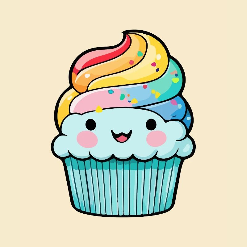 Cupcake Comic Muffin Cake