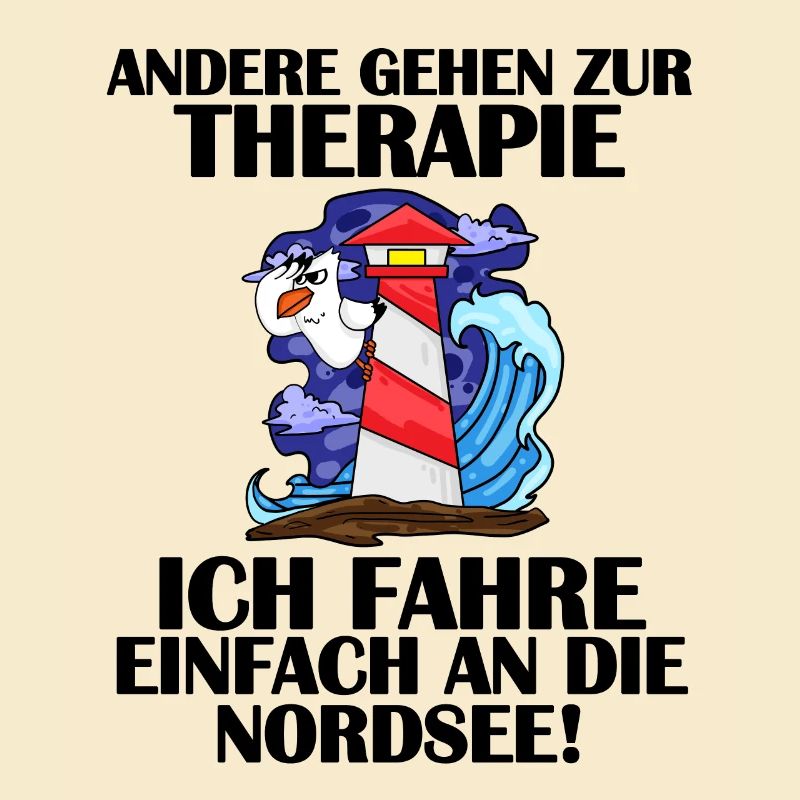 Nordsee Leuchtturm Möwe