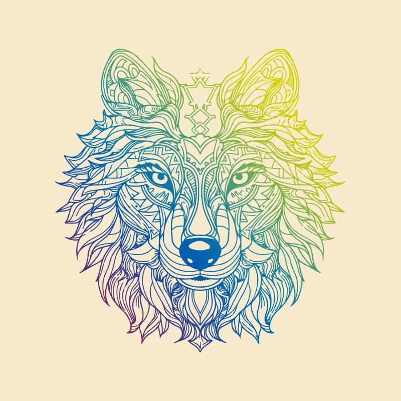 Wolf Mandala Boho