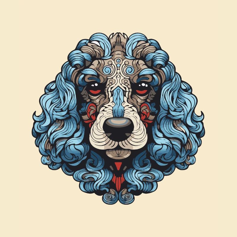Pudel Hund Portrait