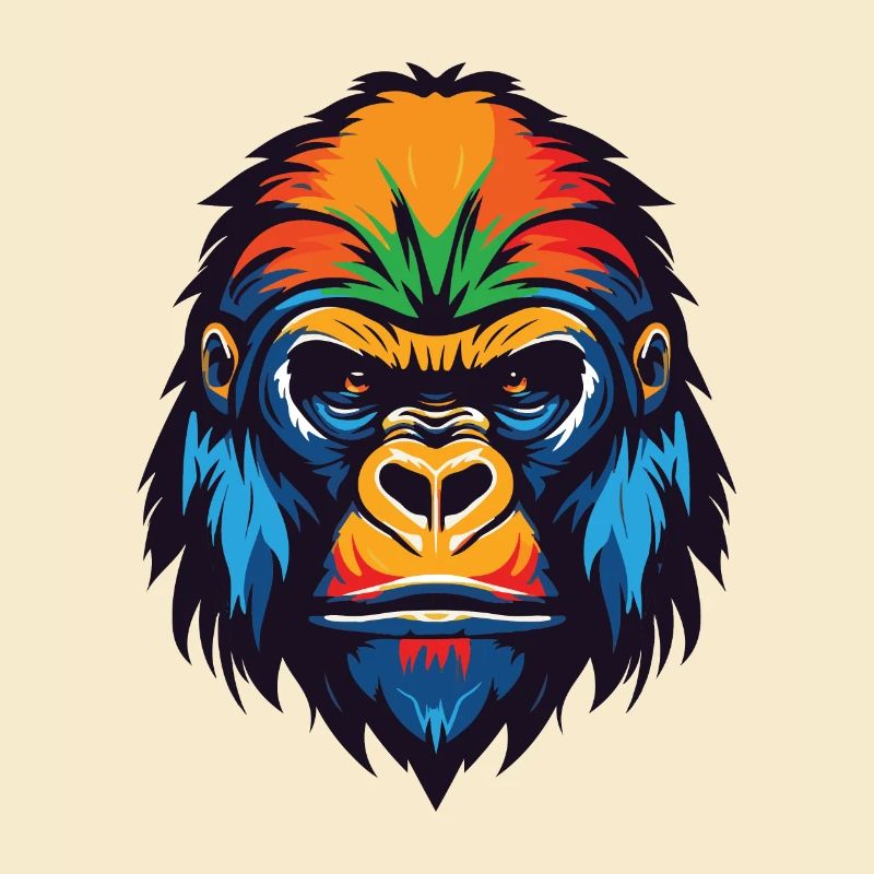Gorilla Kopf