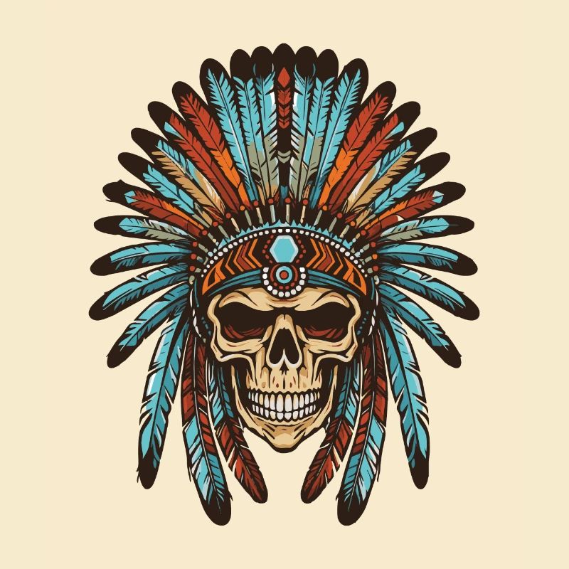 Apache Indian Skull