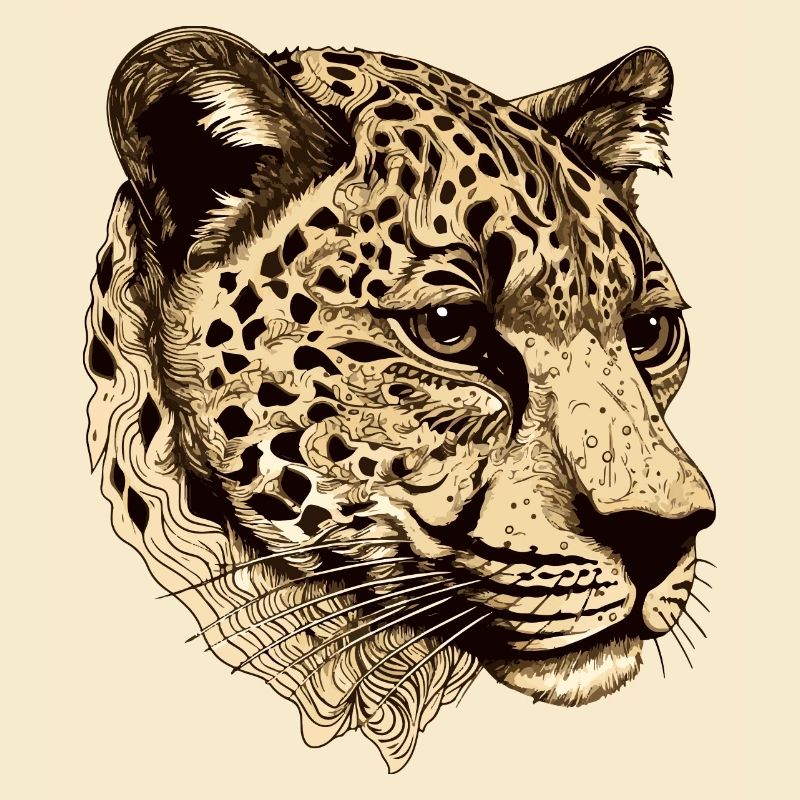 Gepard Kopf Tier