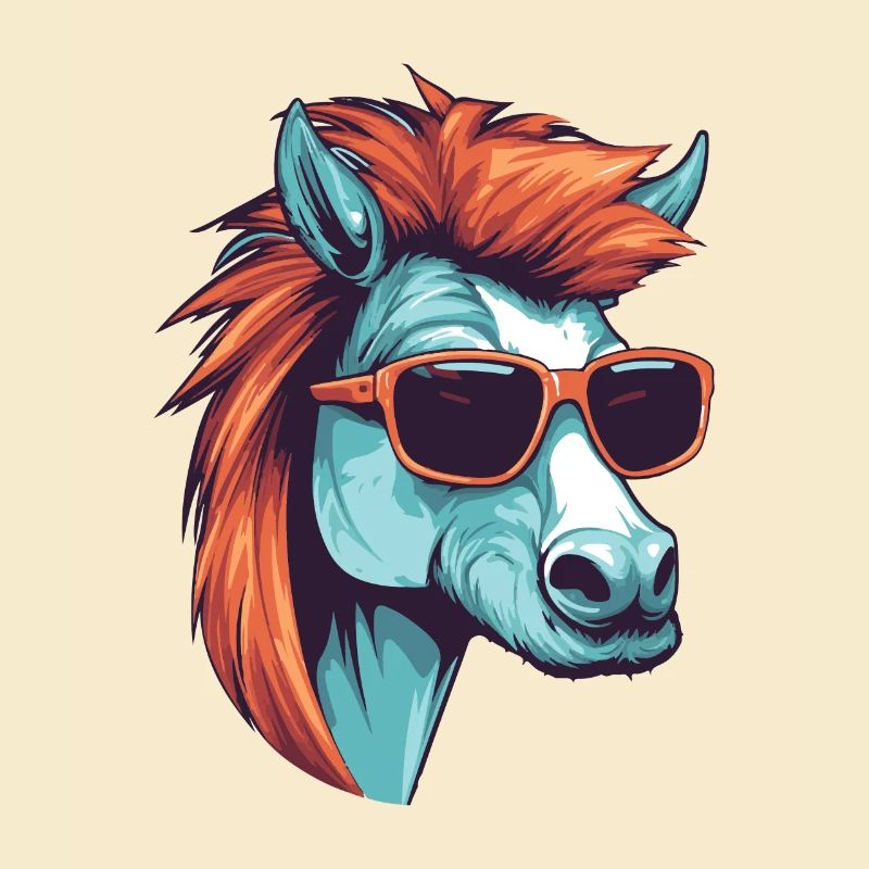 Portrait De Tête De Cheval Cool
