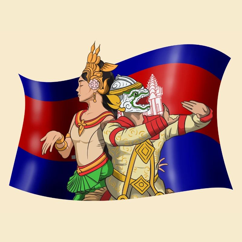 Cambodia Reamker Dance Khmer Apsara I Gift