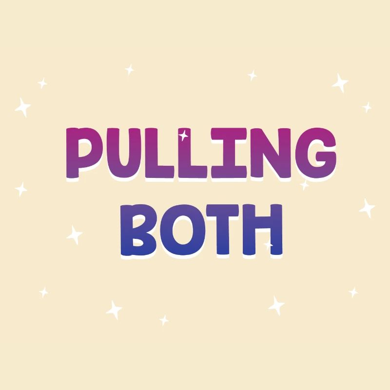 Pulling Both Bisexual LGBTQ Bi Pride Couples Funny