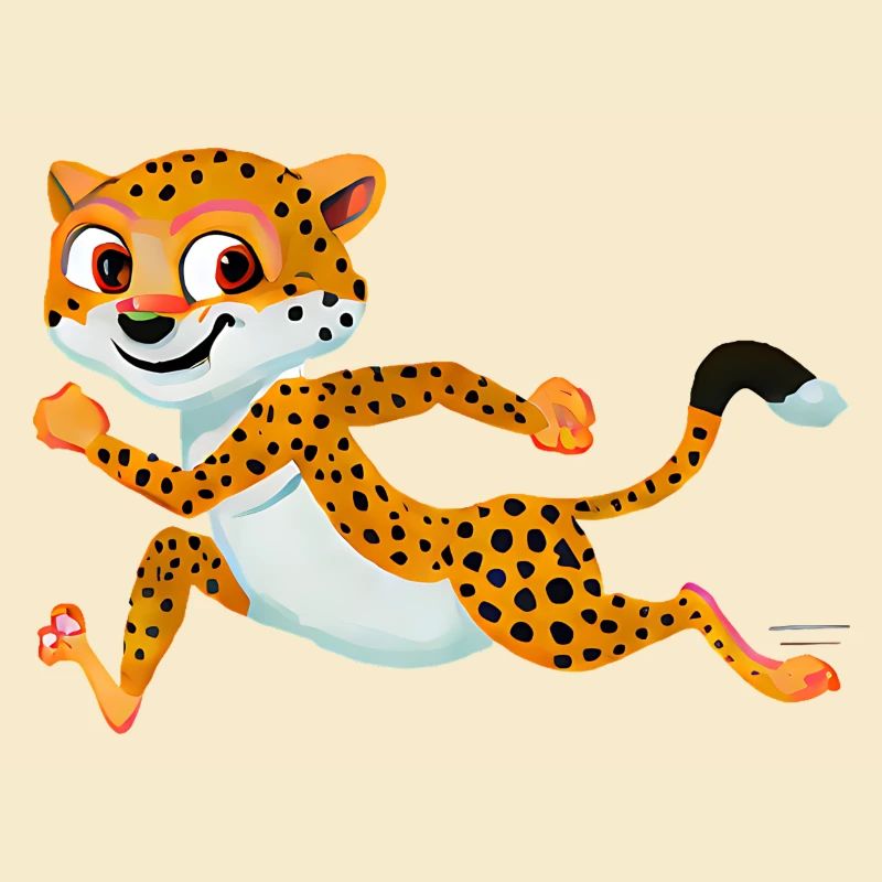 Cheetah rennt