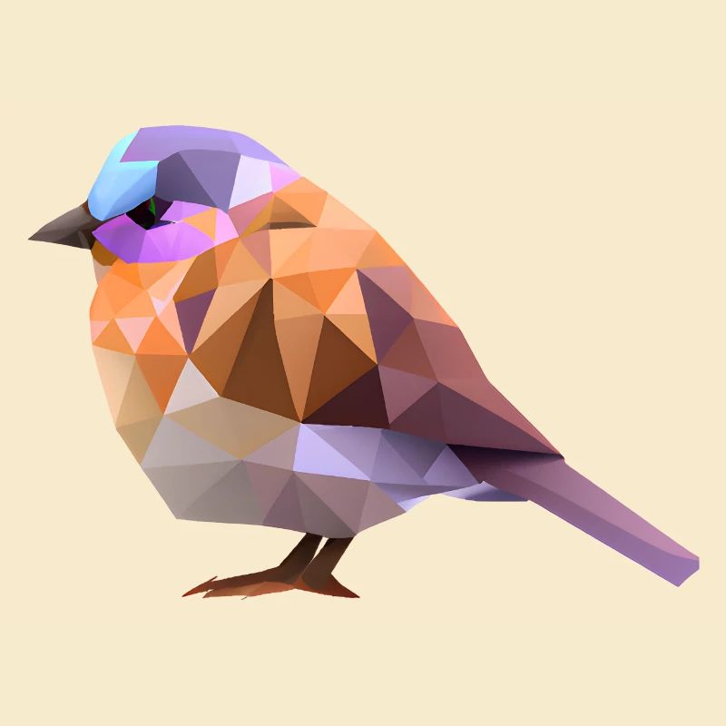 Conception d’oiseaux polygonaux