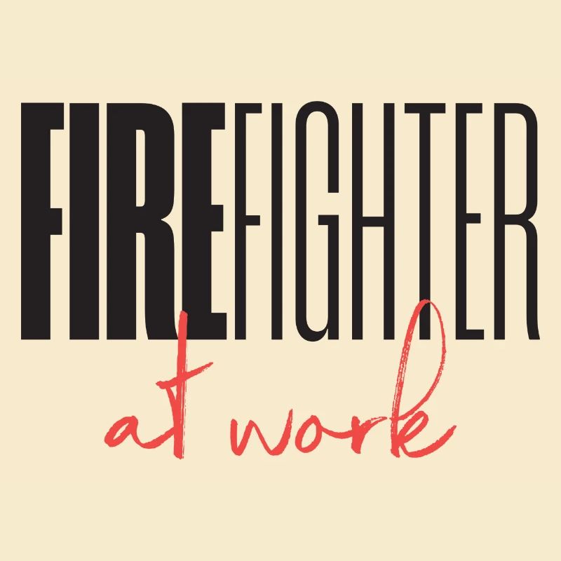 Firefighter at work