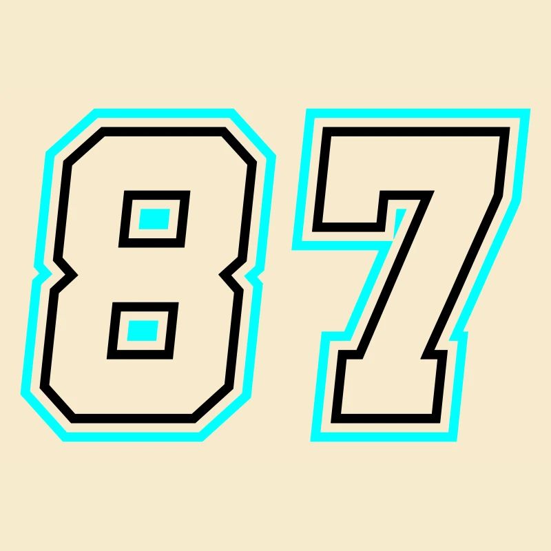 87 Zahl Symbol