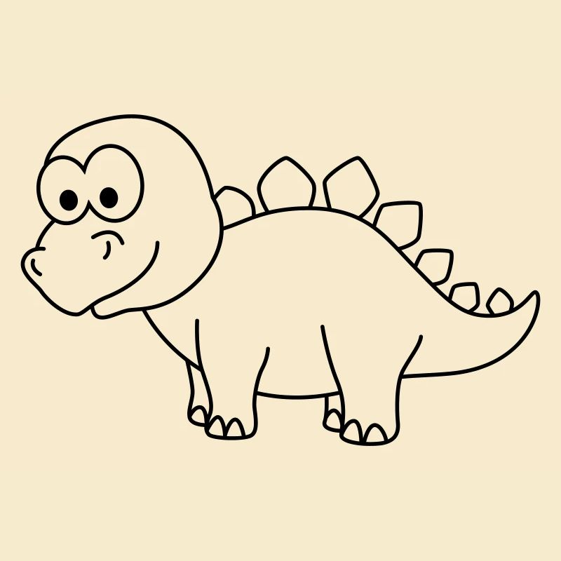 Dinosaurier stegosaurus Comic