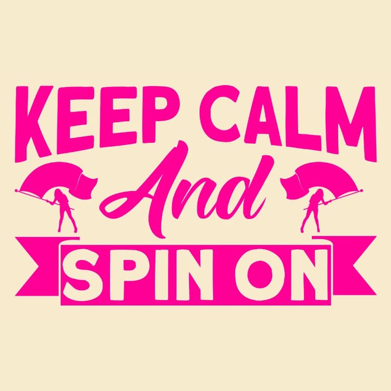 Stay calm and keep turning Flag guard Geschen
