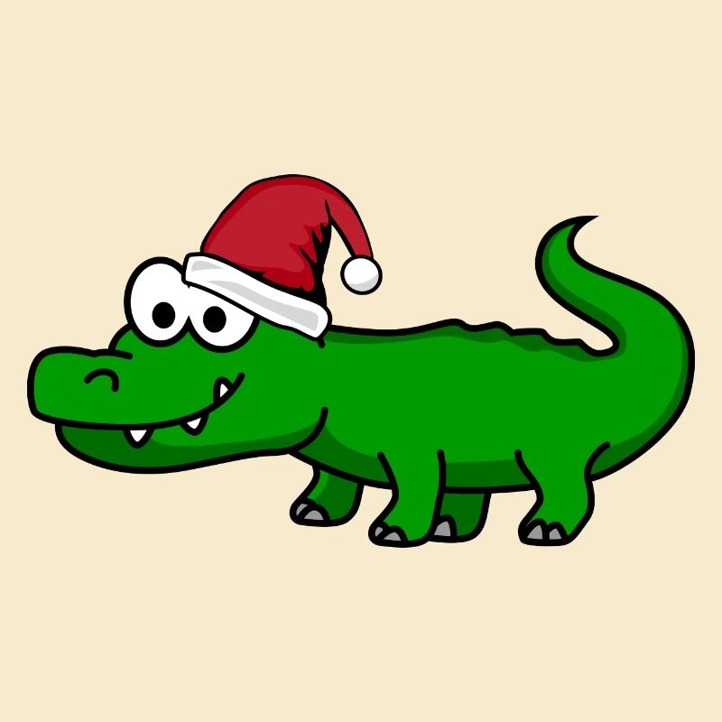 Alligator Weihnachten Comic